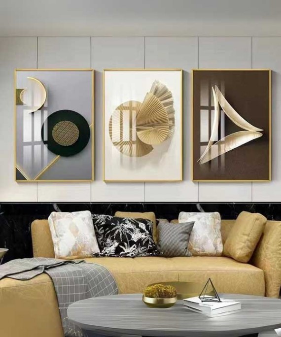 60*90 Cm Wall 3D Crystall Porsalein Painting Decorative For Living Room 
